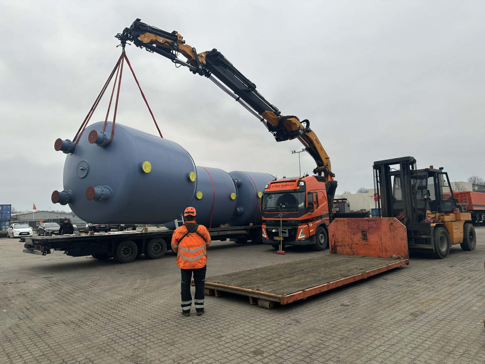 Aflæsning af beholdere til vandrensning